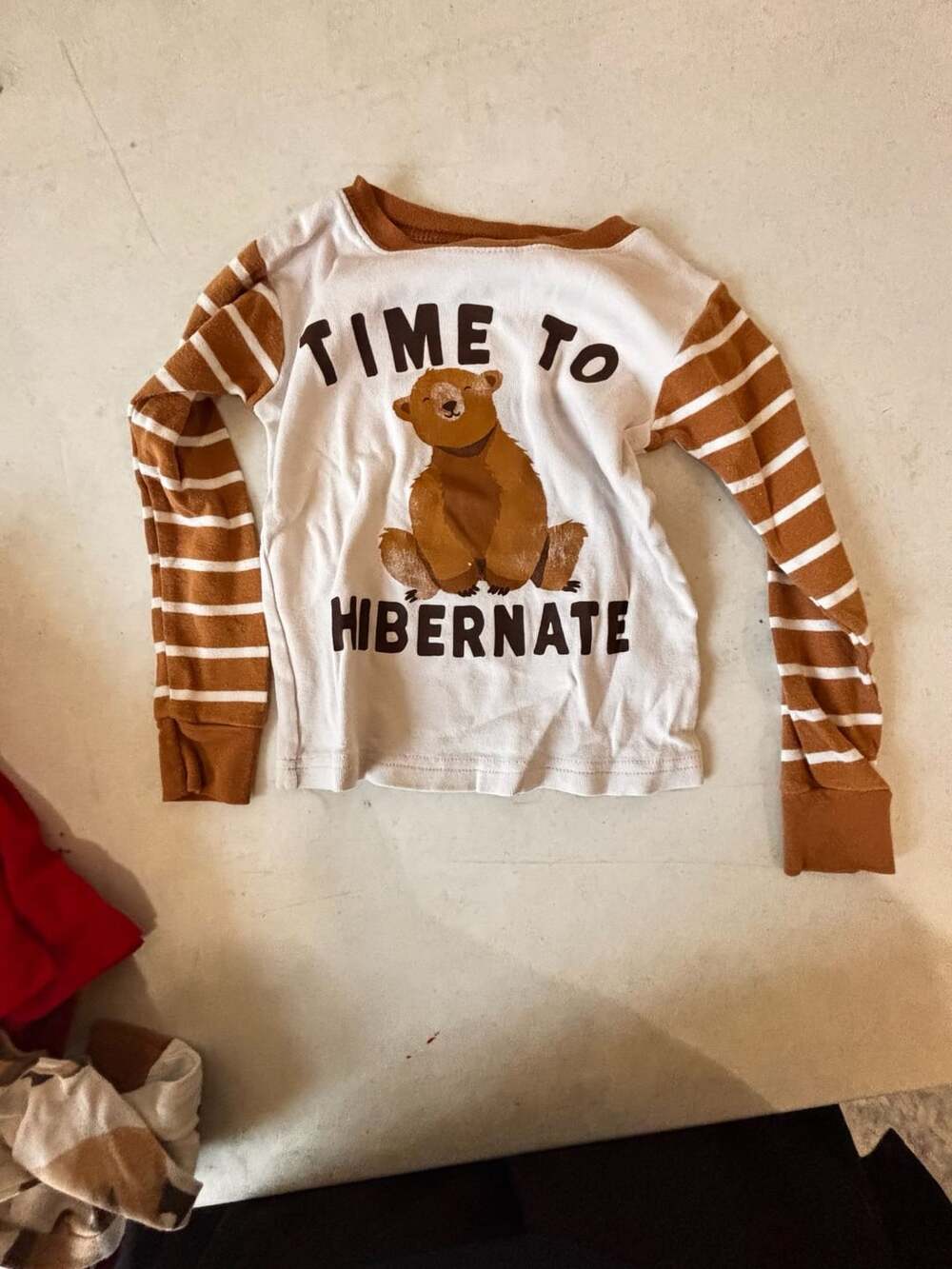 Carter's Time To Hibernate Bear 2-Piece Pajama Set Size 3T